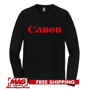 CANON PHOTOGRAPHY LONGSLEEVE T-SHIRT Photo Camera Photographer Picture Shirt Tee - Picture 1 of 3