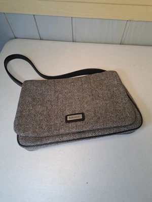 Lauren Ralph Lauren LRL Gris Pata de Gallo Bolso de Hombro Bolso de Mano Cartera Pequeño  Foto 1 de 4