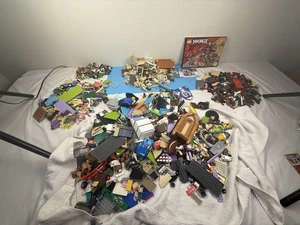 LEGO Minifigure & Brick Lot – 50+ Minifigs, 8lbs Bulk Bricks, Disney Castle Seal - Picture 1 of 20