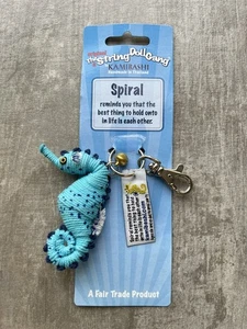 Kamibashi Spiral The Seahorse Original String Doll Gang Keychain Clip Fair Trade - Picture 1 of 6