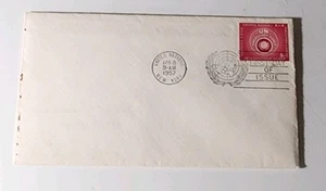 United Nations Stamp First Day Cover 1957 New York 8 Cent FREE SHIPPING LOT A2 - Picture 1 of 7