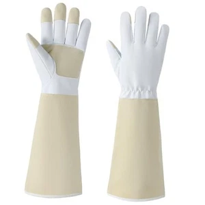 Tavaleu Gardening Gloves for Women, Long Breathable Garden Gloves, Apricot - Picture 1 of 8