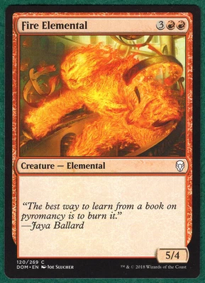 Fire Elemental - Dominaria DOM #120 - Magic: The Gathering MTG Card - Image 1 of 2