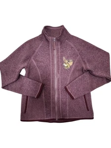 Zella Sweater Youth Medium Purple Fleece Quarter Zip Long Sleeve - Picture 1 of 5