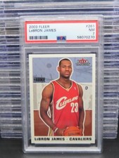 2003-04 Fleer Tradition LeBron James Rookie Card RC #261 PSA 7 Cavaliers