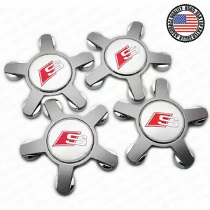 NEW 4x For sline S Sport Car Suv Wheels Center Cap Hub 4F0601165N A4 A5 A6 A7 A8 - Picture 1 of 6