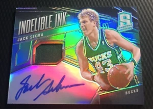 2013-14 Spectra Jack Sikma Bucks tinta indeleble hermosa camiseta automática #4 - Imagen 1 de 3