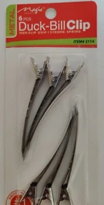 6 PCs Duck bill clips for hair, Non-slip Grip Strong Spring - Picture 1 of 2