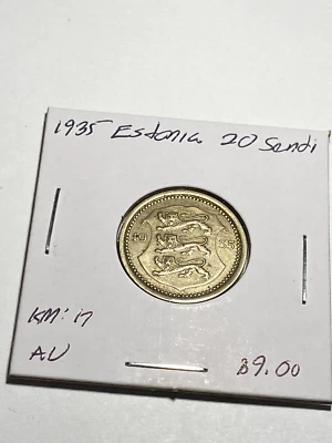 1935 Estonia 20 Senti - Image 1 of 2