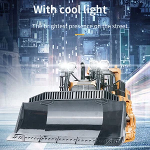 RC Bulldozer 1/24 2.4G 9CH RC Construction Engineering Truck w/Light Music P3B1 - Picture 1 of 14