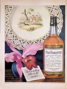 VINTAGE 1940s Print Ad ~ Old Forester Bourbon Whisky ~There is nothing better... - Picture 1 of 1