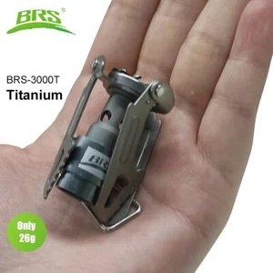 BRS-3000T Réchaud de camping sac à dos à gaz titane ultraléger 25 g avec - Photo 1/7