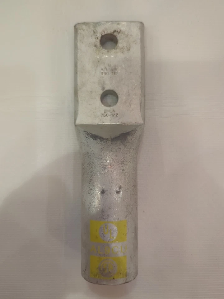 AL9CU.  750 MCM Aluminum 2 Hole Compression Lugs  600V. No Box  - Image 1 of 1