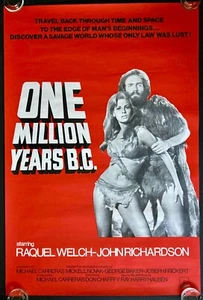 One Million Years BCORIGINAL UK One Sheet Movie Film Cinema Poster HAMMER - Picture 1 of 8