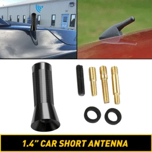Black Car Radio Stereo Hidden Short Antenna FM AM For Cars Motorcycles Yachts US - Picture 1 of 12
