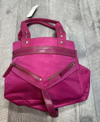 Franco Sarto Bolso Cartera Rosa Acordeón Reunido Cremallera Bolsillos Primavera Y2K NUEVO Foto 1 de 4