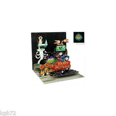 Monsters Pop Up Greeting Card by Up With Paper Treasures # 986 Halloween - Image 1 of 2