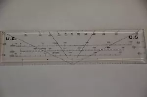 Military Rectangular One Arm Protractor P/N 14153 Nsn# 6675002666880 (1-D) - Picture 1 of 4