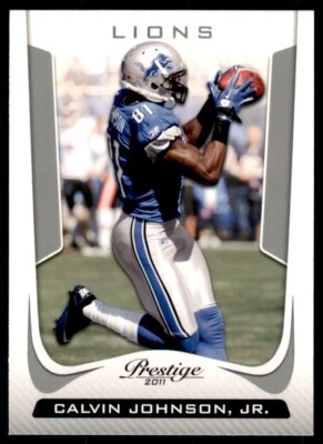 2011 Panini Prestige Calvin Johnson A Football Cards #65 - Image 1 of 2
