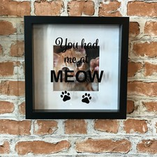 Cat Lover You Had Me at Meow Photo Frame