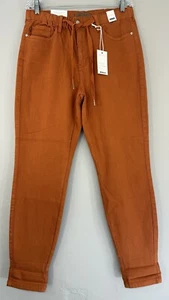 Judy Blue Jeans Woman’s 13/31 Garment Dyed Jogger Style High Waist Auburn Oran. - Picture 1 of 10