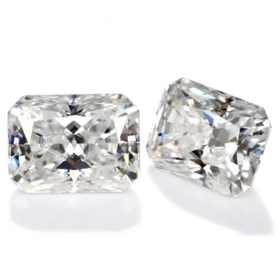 2x3~10x14mm D color Radiant Loose Moissanite Stone VVS1 With GRA Certificate - Image 1 of 4