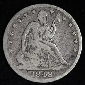 1848-O Seated Liberty Silver Half Dollar FINE E275 KHL - Picture 1 of 2