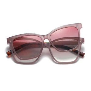 Gafas de lectura polarizadas con clip magnético con bloqueo de luz azul para mujeres - Imagen 1 de 17