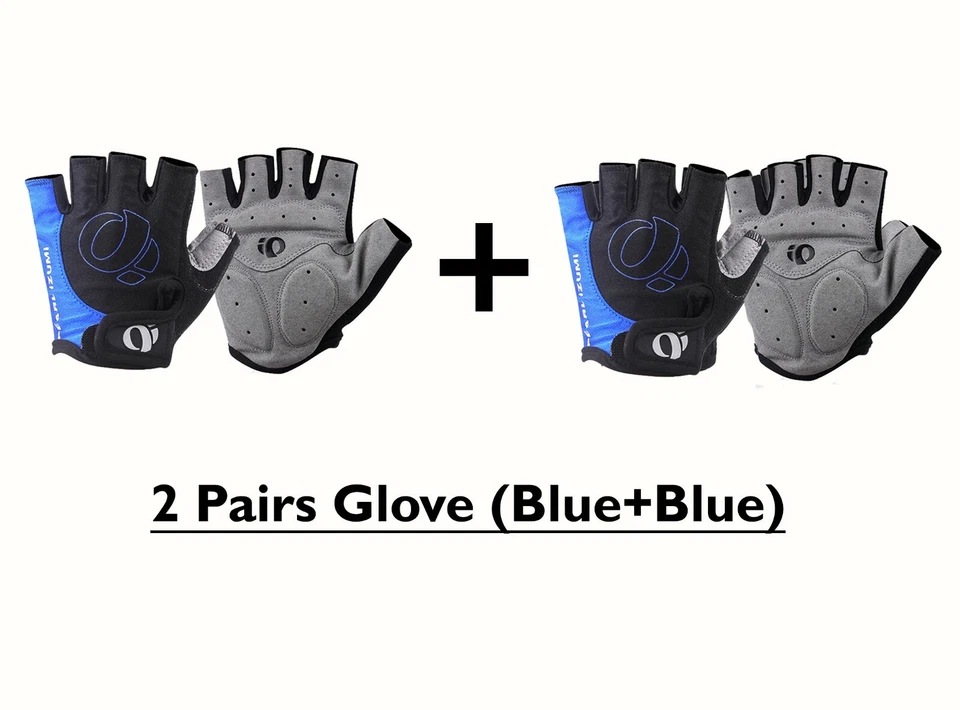 Nuevo Combo 2 Pares Perla Izumi Unisex Ciclismo Deportes Medio Dedo Guantes MTB Bicicleta  Foto 1 de 4