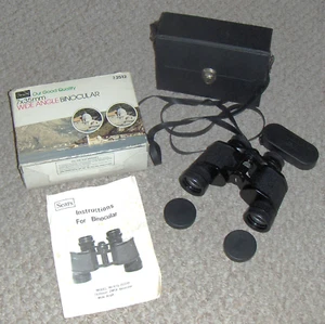 SEARS 47325120 Wide Angle 7x35mm BINOCULARS w/Case, Straps & Instructions - Picture 1 of 6