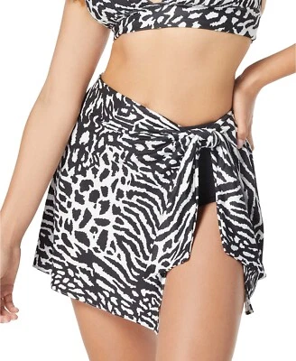 Parte inferior de bikini falda pareo Pacífico con contornos negros Coco Reef para mujer, talla XL Foto 1 de 3