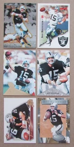 Lote de 6 cartas de Jeff Hostetler Oakland Raiders NFL - Imagen 1 de 2