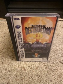 Mass Destruction - Sega Saturn CIB Complete w/ Manual - Authentic & Tested Nice!