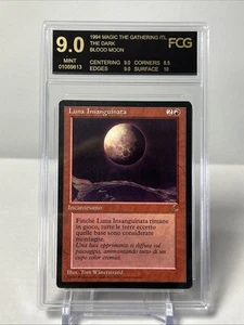 MTG - Blood Moon The Dark Italian Foreign Black-Bordered FCG 9.0 - Picture 1 of 2