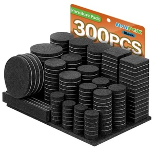Almohadillas para muebles 300 piezas almohadillas de fieltro para muebles paquete enorme premium, autoadhesivas... - Imagen 1 de 7
