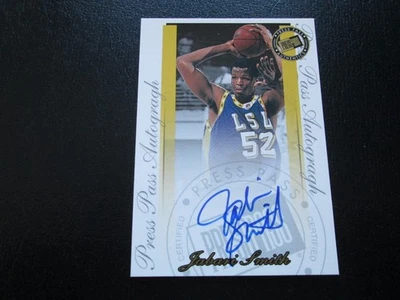 JABARI SMITH 2000 PRESS PASS BASKETBALL ON CARD AUTOGRAPHED ROOKIE CARD - Image 1 of 3