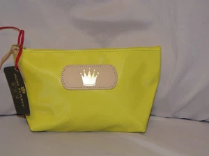 Nueva bolsa de cosméticos grande amarilla Jon Hart 10L x 7H x 3W - Imagen 1 de 2