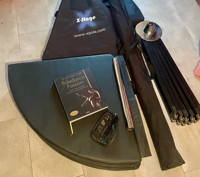 X Pole Stange - X Stage Lite Chrom,45mm Spinning viel zubehör - Bild 1 von 4