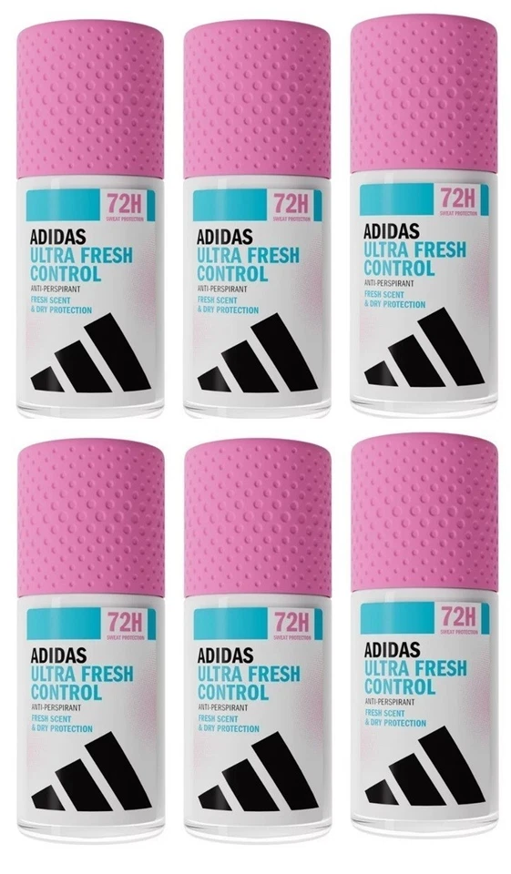 6x ADIDAS CONTROL FRESH 72H ANTITRANSPIRANTE ROLL-ON 6X50ML / 16FL.OZ Foto 1 de 1
