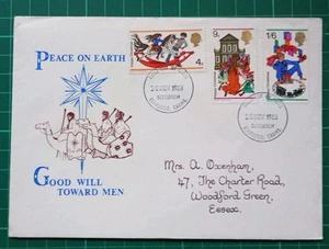 1968 Christmas Historic Relics PEACE ON EARTH FDC Bethlehem FDI Pmk - Picture 1 of 2