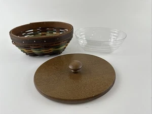 Longaberger 2014 Hosts Only Autumn Roads ovaler Buchungskorb mit Deckel und Einsatz - Bild 1 von 22