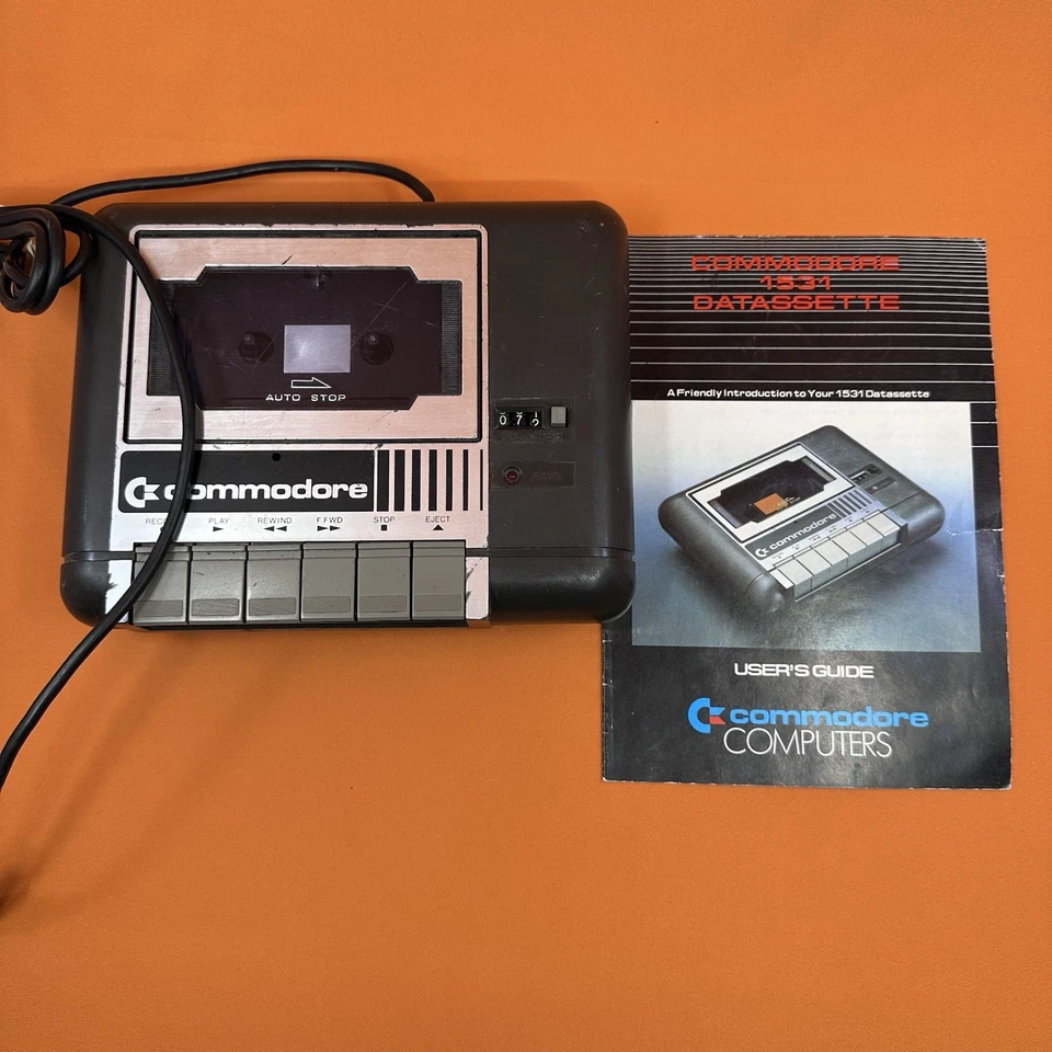 Commodore 1531 Datasette Tape Drive With Manual Suit Plus/4 C16 Tested - Image 1 of 4