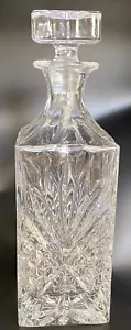 Decantador de whisky de cristal Shannon hecho a mano 10 3/4" de alto 750 ml - Imagen 1 de 8