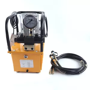 7L 10000PSI elektrisch angetriebene hydraulische Zahnradpumpe Pedal Magnetventilsteuerung - Bild 1 von 12