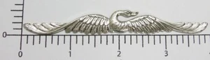 36454 Joyería de pájaro volador de alas largas hallazgo plata oxidada - Imagen 1 de 1