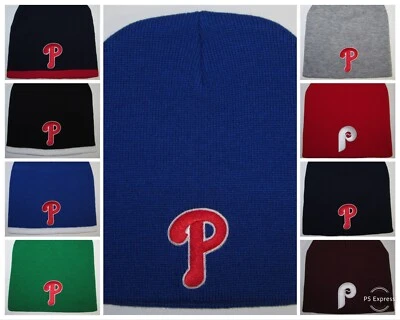 Philadelphia Phillies Beanie ⚾️Knit Cap ⚾️Classic MLB Patch/Logo ⚾️Cool ⚾️New - Image 1 of 4