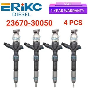 4PCS 23670-30050 Engine Fuel Injector 23670 30050 for  Toyota Hiace 1KD 2KD - Picture 1 of 6