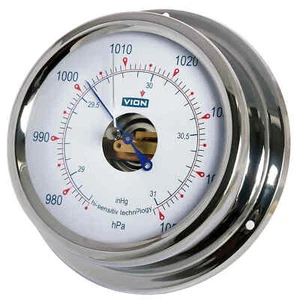 Vion Barometro Acciaio Inossidabile Lucidato A130b 150mmx42 - Foto 1 di 2