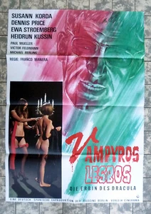 VAMPYROS LESBOS Jess Franco A1-FILMPOSTER German 1-Sheet ´71 Soledad Miranda TOP - Bild 1 von 2