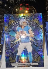 Stained Glass Justin Herbert- 2023 Mosaic SSP Case Hit. Plus Bonus Card!